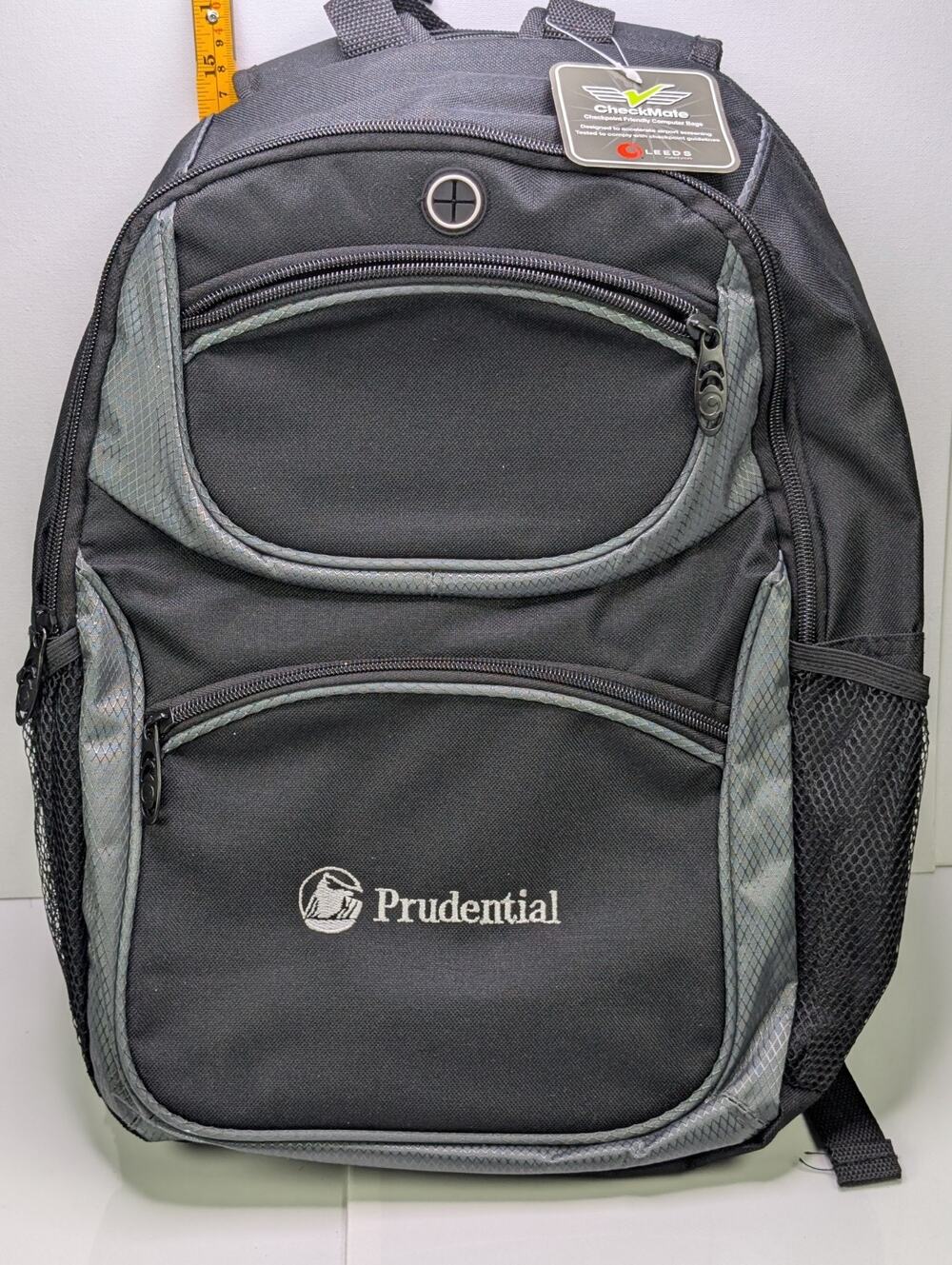 Leed's CheckMate Prudential TSA Checkpoint Friendly Laptop Backpack Black Gray